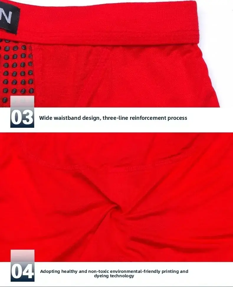 Men's Magnetic Closure Milk Silk Boxer Briefs Anti-Slip Quick-Dry Ultra Soft Breathable Underwear Boxer Shorts — image 10