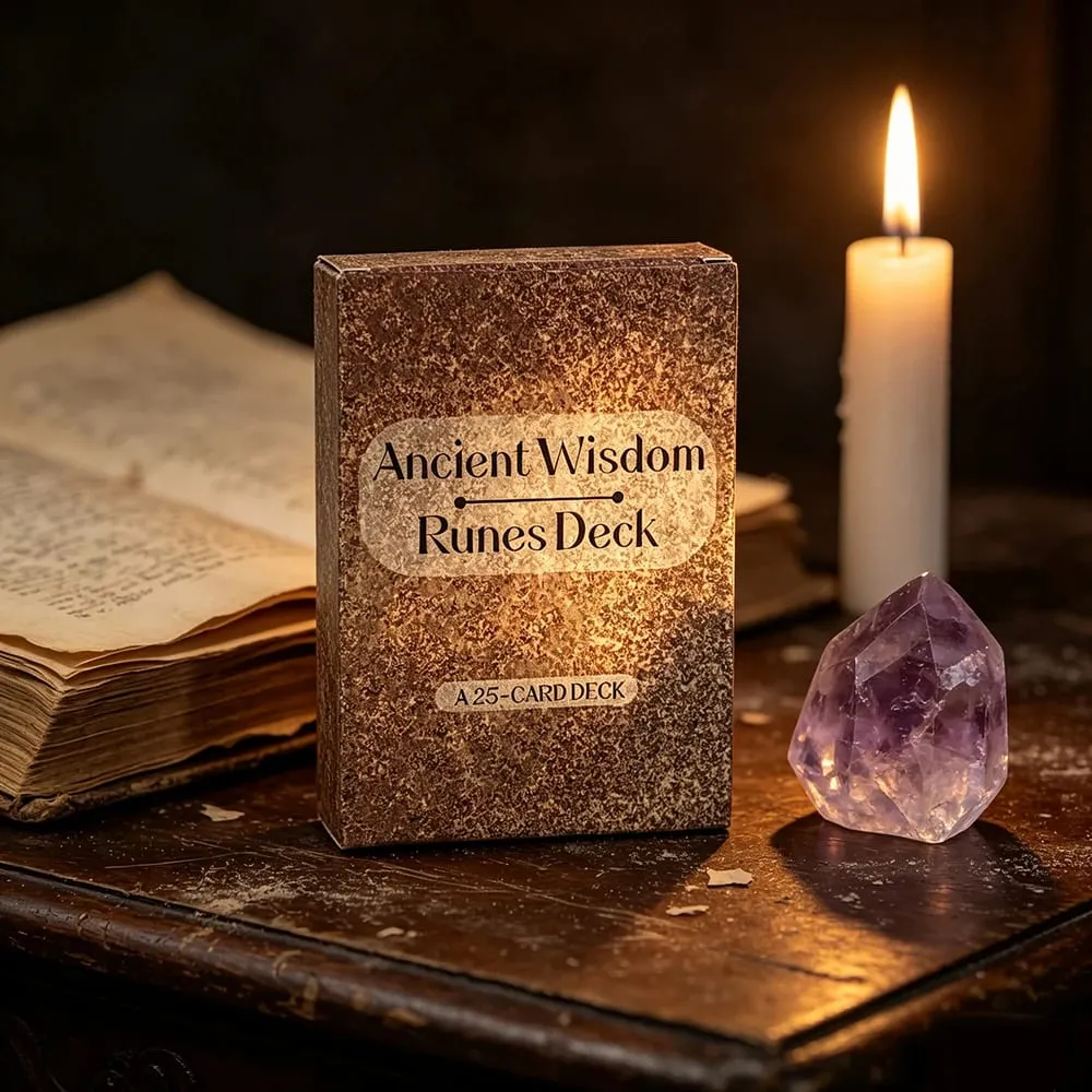 Ancient Wisdom Runes Deck A 25 Runes Oracle Cards Fortune Telling Divination Cards For Inspire Your Life and Destiny Game Cards — image 2