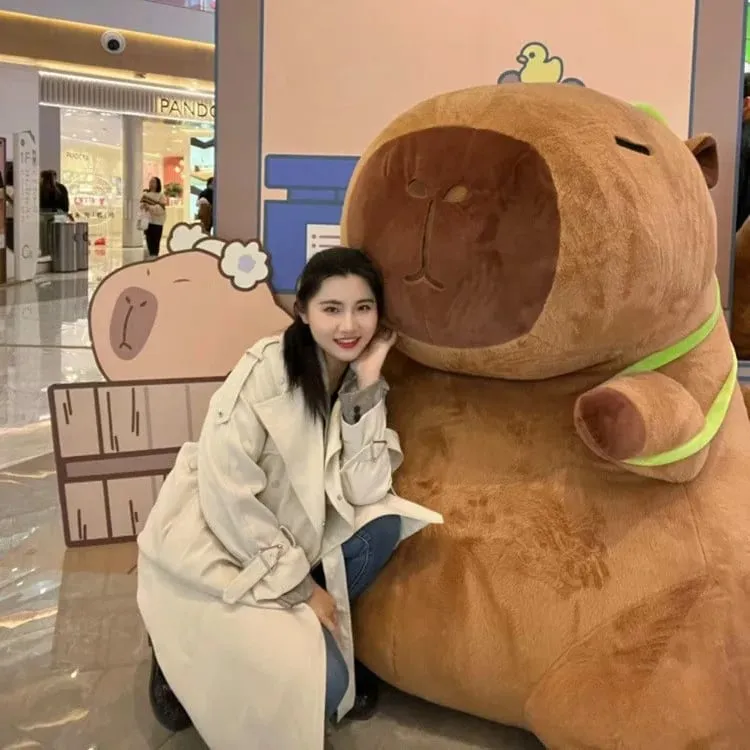 Super sized capybara plush toys cute baby pillows for children giant capybara pillows as birthday gifts for couples — image 4