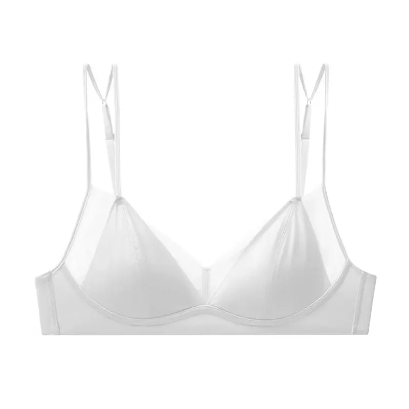 Popular Leopard Pattern Bralette Set Wire Free Soft Padded Small Breast Lift French Minimalist Women Everyday Lingerie 32A-38BC — image 9