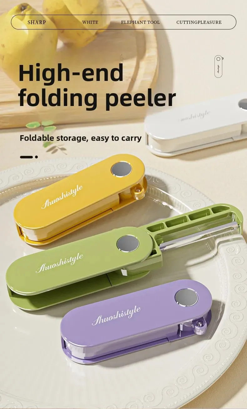 Folding storage kitchen household peeler outdoor portable stainless steel fruit planer peeler