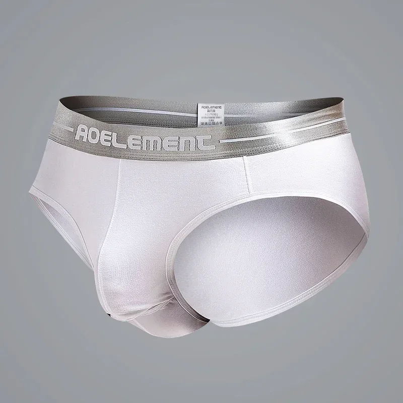 1pc Modal capsule lift U convex men's underwear bullet separate ice silk capsule pouch briefs — image 23