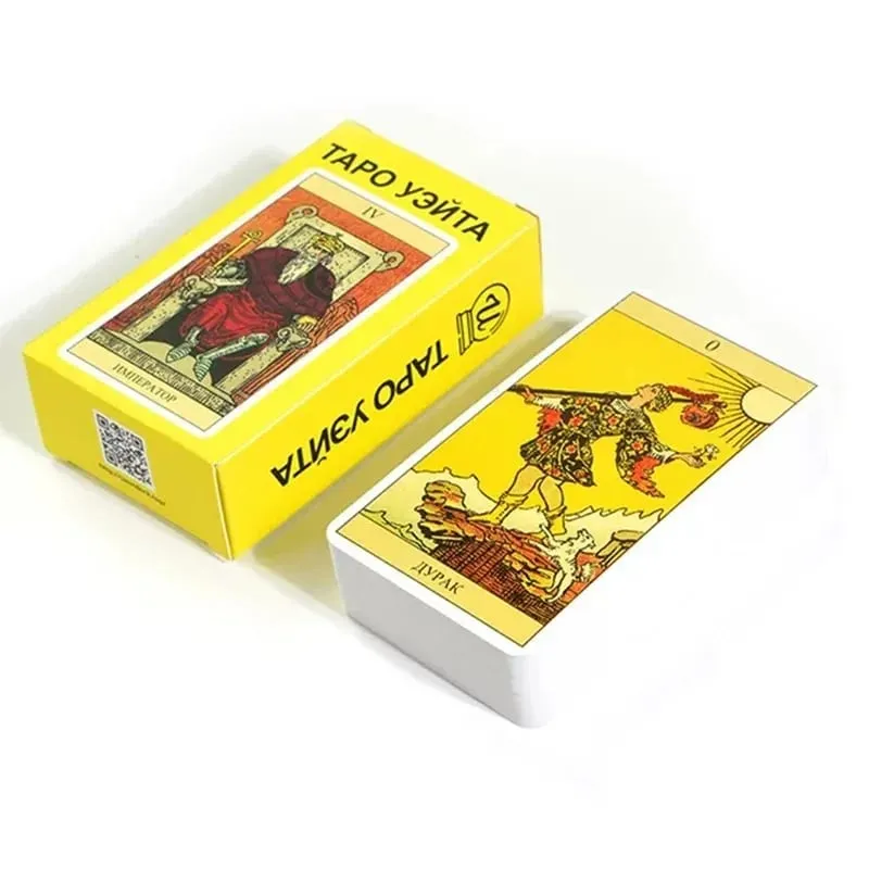 Pink Rider Waite Tarotkortsæt til begyndere Prophecy Divination Deck Family Party Board Skæbnekort Fortune Taling Game — image 9