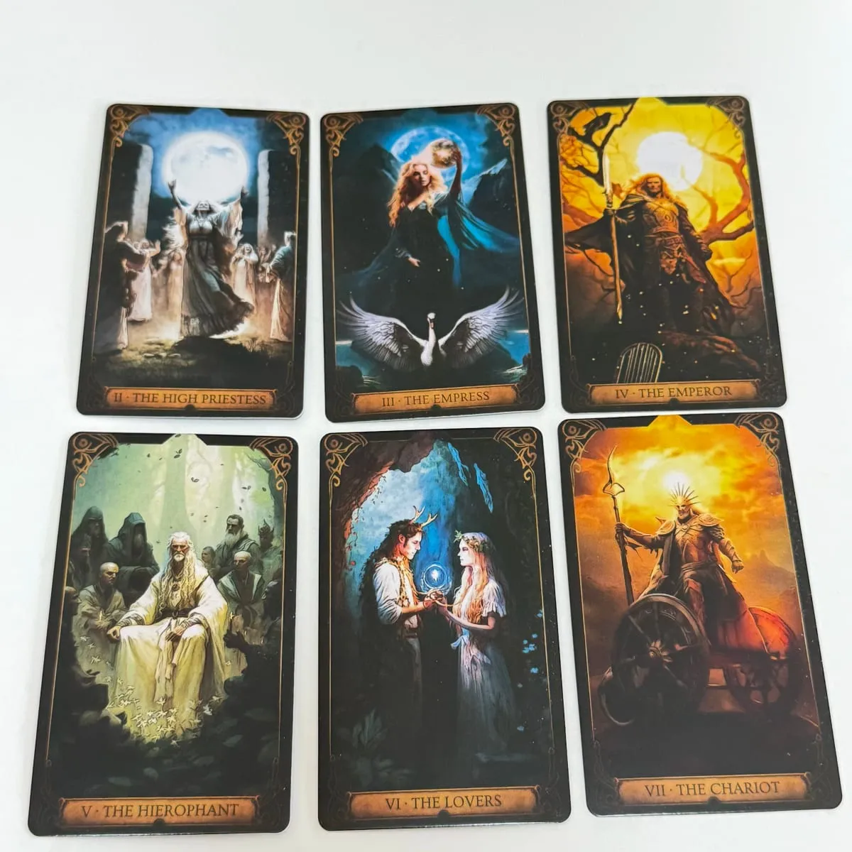 Druidic Tarot Cards 78pcs English Version Mysterious Divination Tarot Deck Board Game — image 2