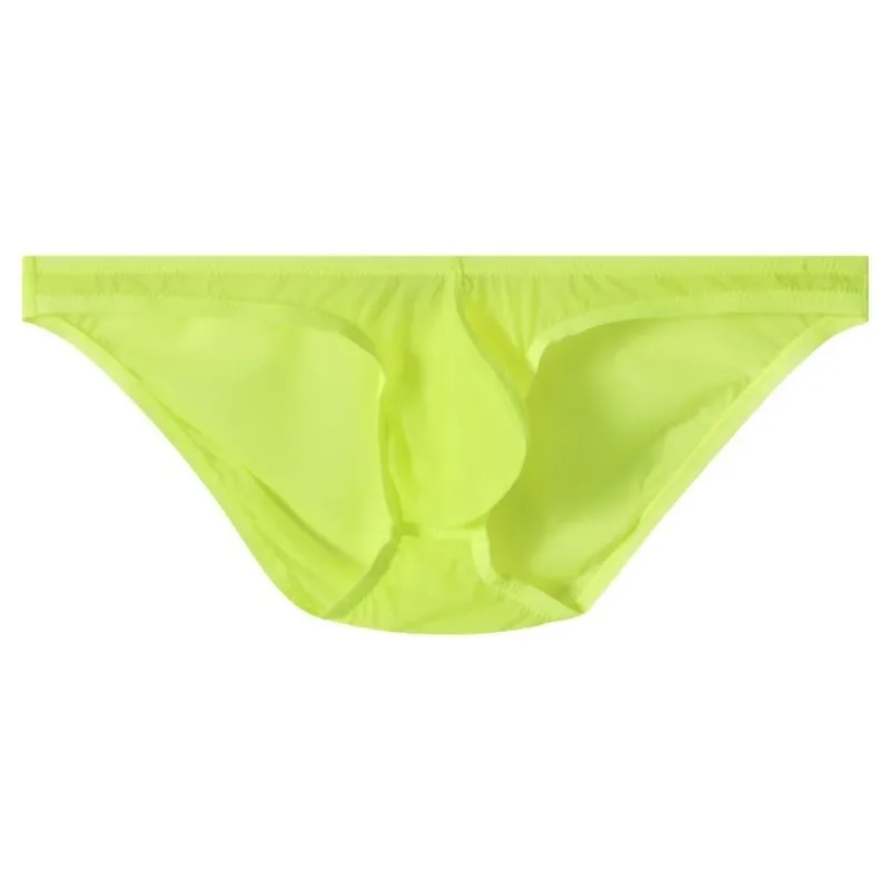 Breathable Low Waist Ice Silk Briefs Transparent Lingerie Bikini Briefs Ultra-Thin Mesh Men's Triangle Panties Summer — image 17