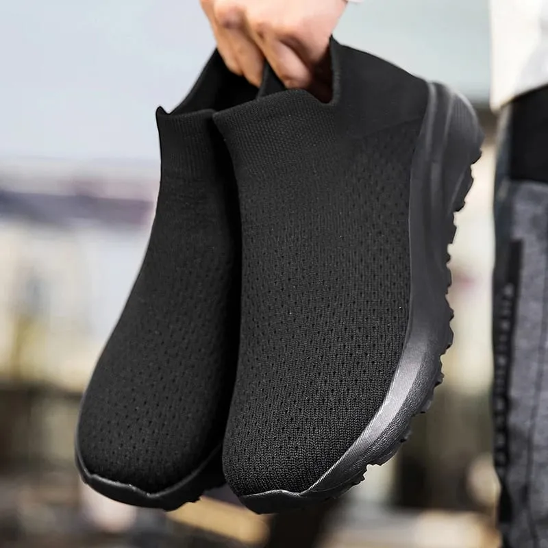 High Quality Sneakers Men Comfortable Breathable Lightweight Soft Wide Toe Non-slip Flat Socks Shoes Outdoor Casual Sports Shoes — image 8