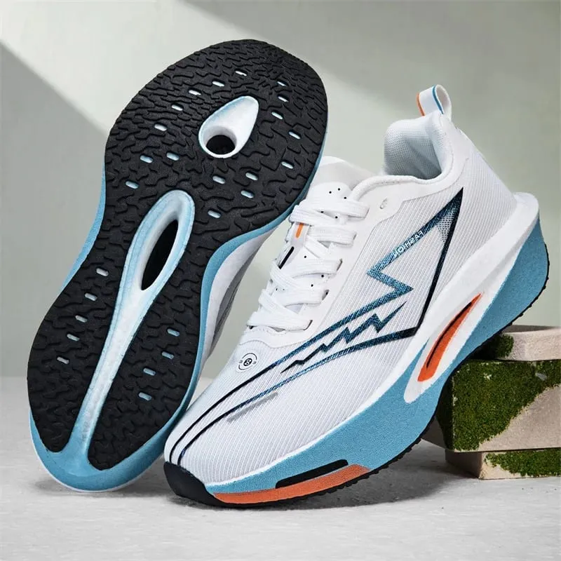 Men Running Shoes Carbon Board Marathon Sports Speciality Breathable Lightweight Women's Comfortable Athletic Nonskid Sneakers — image 3