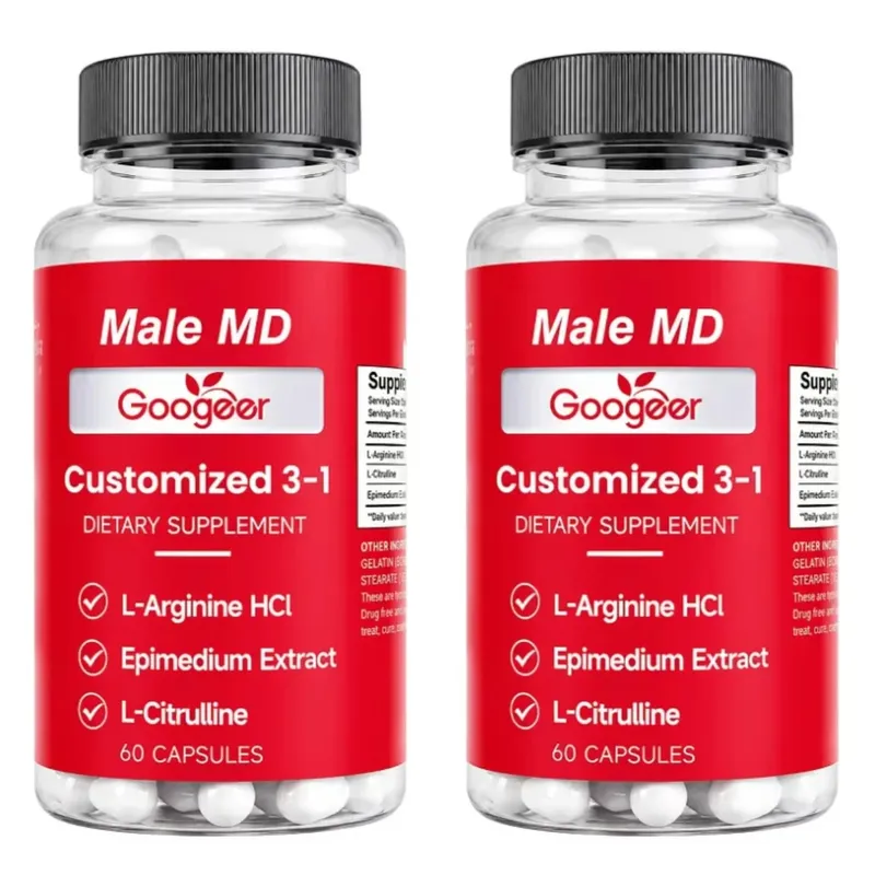 Googeer Male MD 3-in-1 Capsules with L-Arginine HCl and L-Citrulline and Epimedium Extract for Circulation Support 60 Capsules — image 8