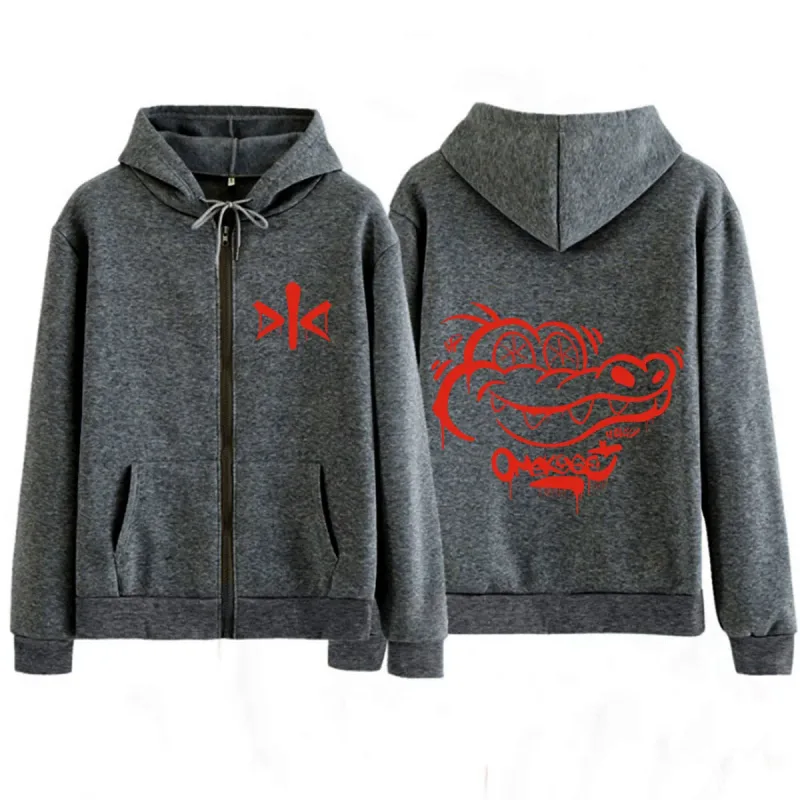 Alvaro Diaz Omakase 2026 Album Logo Print Hoodie Men Women Fashion Hip Hop Sweatshirts Long Sleeves Loose Casual Zip Up Jacket — image 7