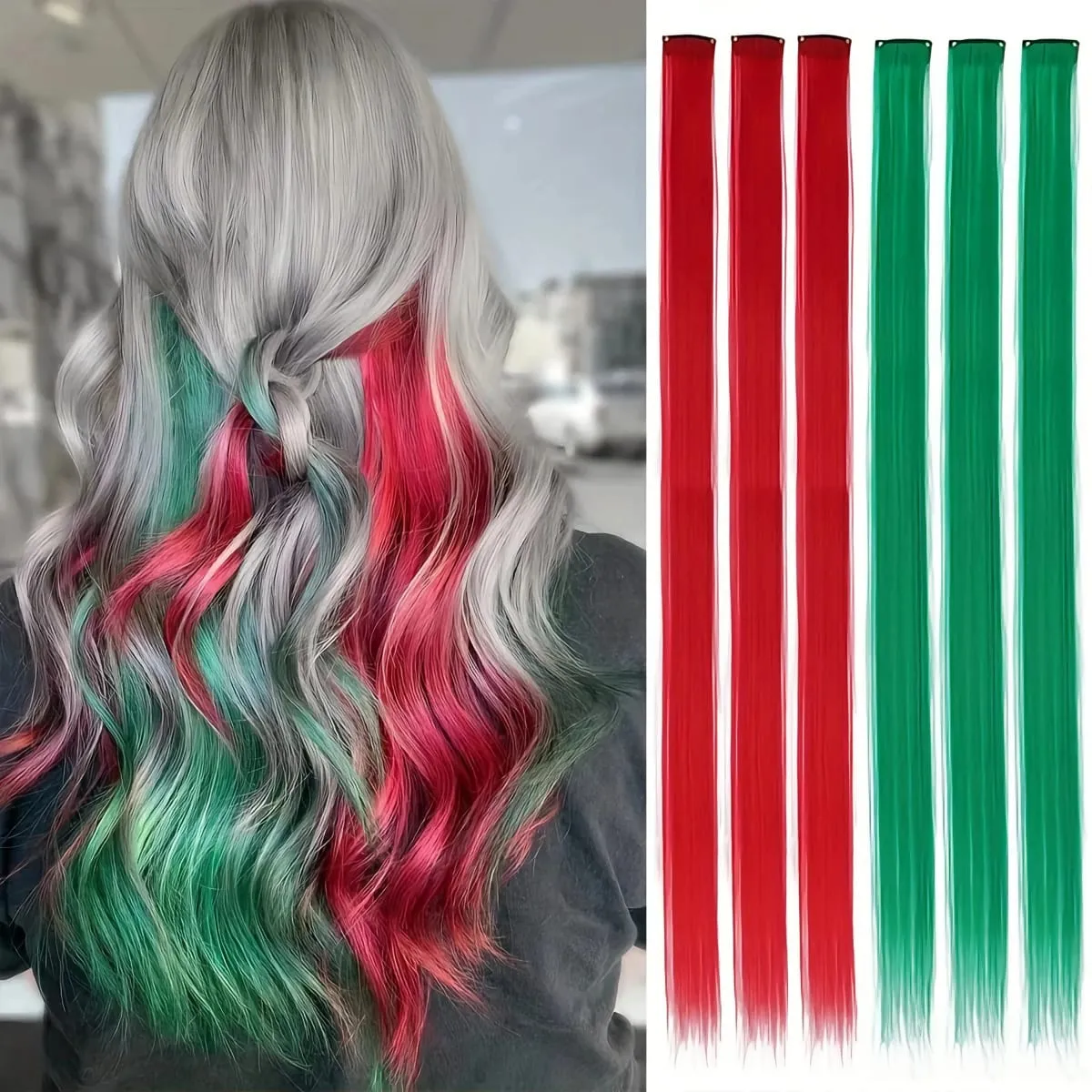 วิกผมลดราคาล้างสต็อก | คลิปสังเคราะห์ไร้กาว 18 สีในวิกผมราคาประหยัดสำหรับคอสเพลย์โลลิต้าสวมใส่ทุกวัน — image 2