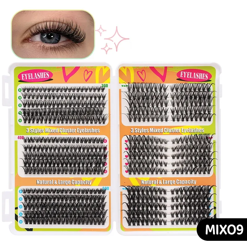 DIY Manga Spiky Cluster Lash Extensions Natural Mega Volume Individual Pre-Cut Segmented Lashes for At-Home Eye Makeup — image 11