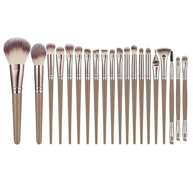 20Pcs Professional Makeup Brushes Set Soft Synthetic Hair Cosmetic Brush for Foundation Eyeshadow Eyebrow Eyeliner Blending Make