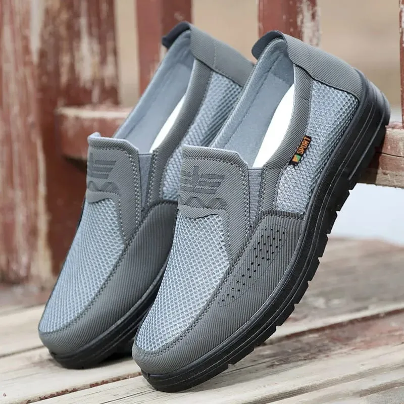 Herresko 2025 Sommer Casual Sneakers Åndbar Mesh Chunky Sole Overkommelig gratis forsendelse — image 1
