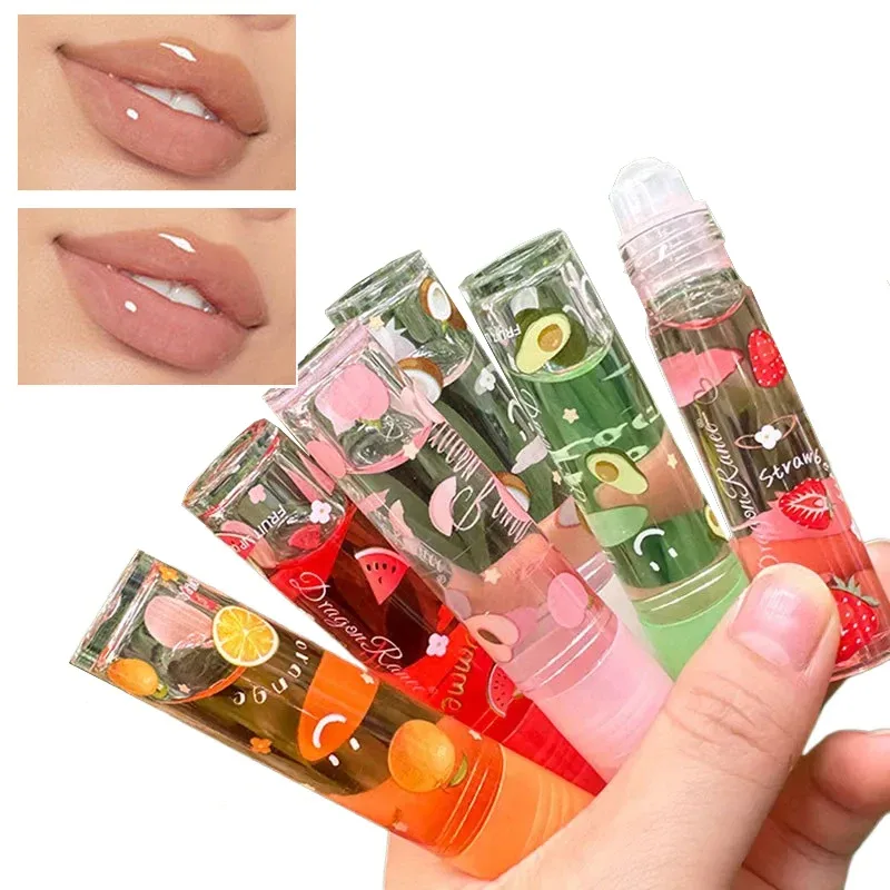 6 Warna Menepuk-nepuk Bibir Bening Cermin Minyak Air Lip Gloss Lip Glasir Lipstik Cair Transparan Pelembab Buah Perawatan Bibir Make Up — image 3