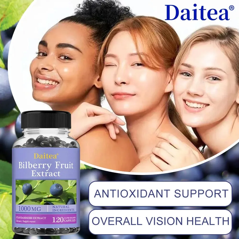 Premium Bilberry Extract Eye Vitamin Supplement Promotes Vision Health Antioxidant Benefits and Improves Cardiovascular Health — image 6