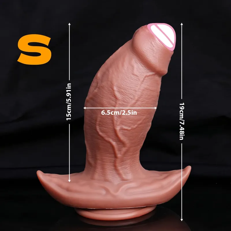 Realistic Thick Dildo Soft Silicone Penis Male Genitals Vaginal Masturbation Suction Cup Big Dick Woman Anal Plug Adult Sex Toys