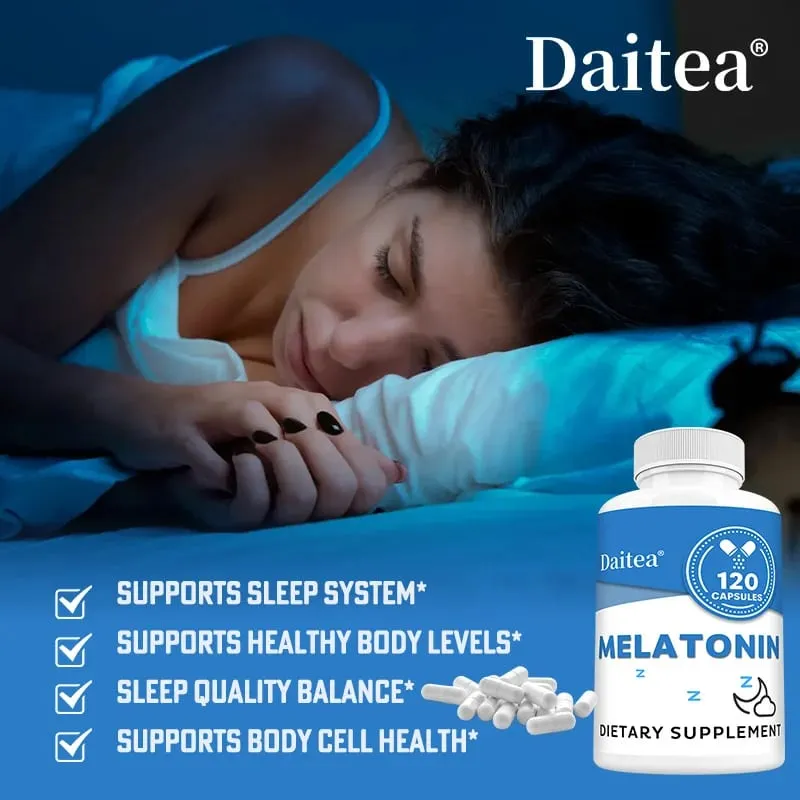 Kapsul Suplemen Melatonin 5 Mg - Dukungan Tidur Alami Relaksasi dan Ketenangan Meningkatkan Kualitas Tidur