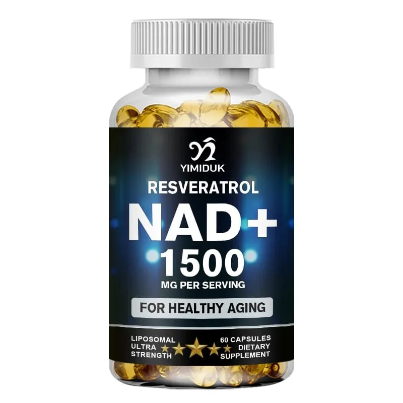 1500 mg suplementu NAD - Liposomalny suplement NAD + z resweratrolem Wytrzymałość i zdrowe starzenie się - Kapsułki wzmacniające — image 9