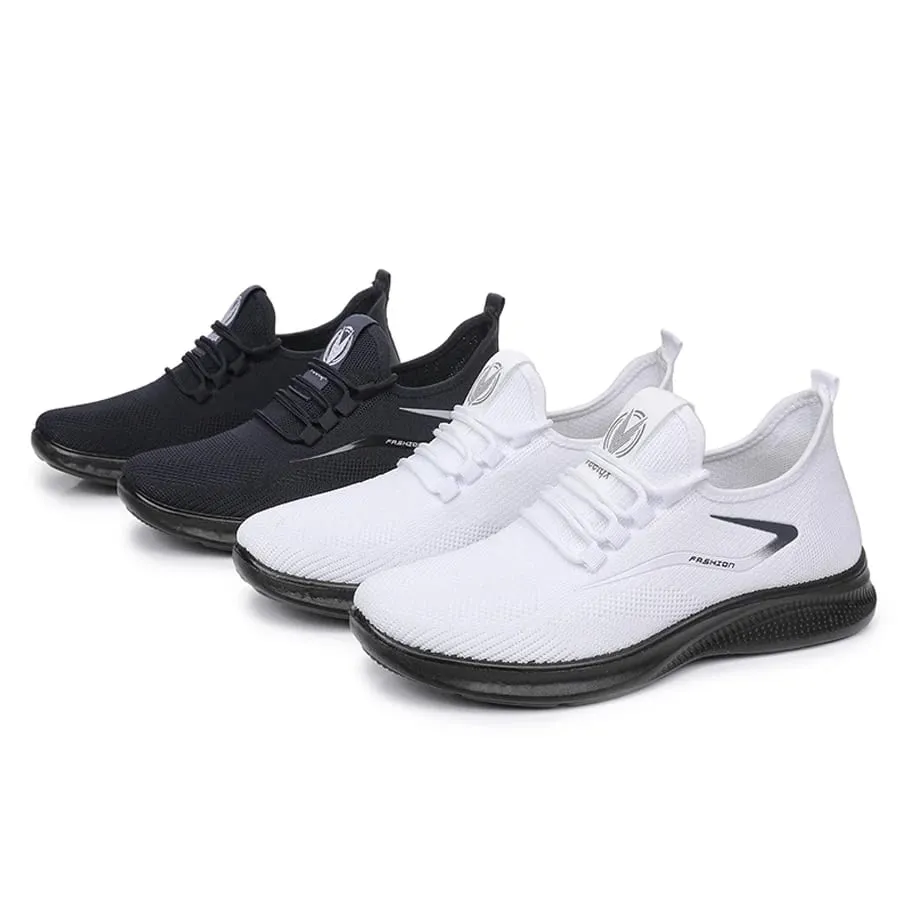 Men Comfort Knitted Loafer Sneakers 2026 New Arrival Breathable Air Knit Upper Slip On Shoes