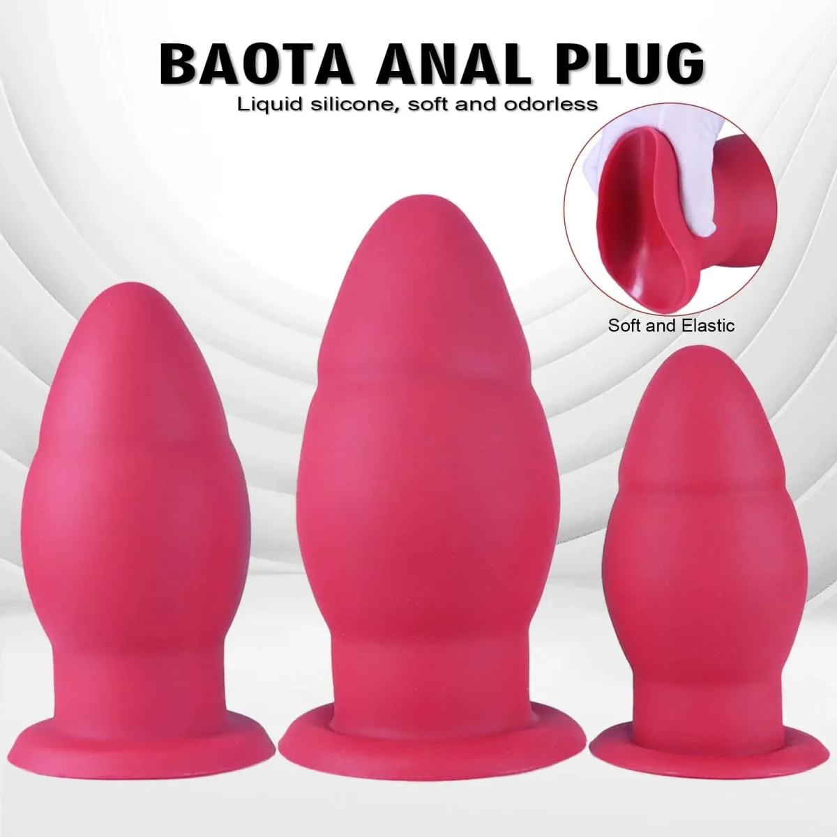 Big Silicone Anal Plug Oversize Dragon Egg Anal Expansion Butt Plug Masturbator Male and Female Erotic Sex Toys — image 3