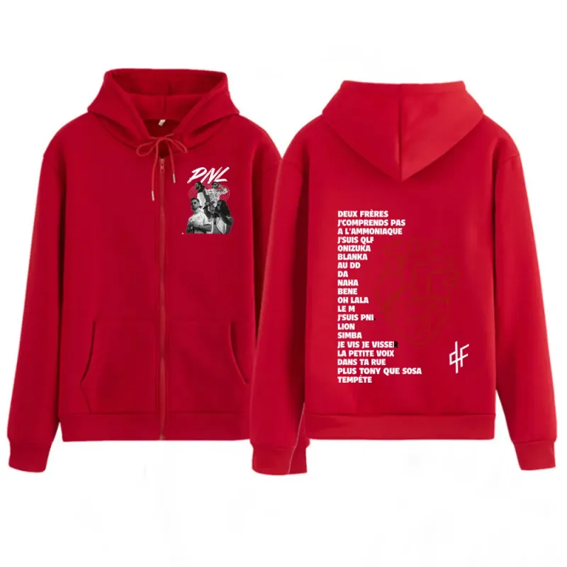 Rapper PLK Graphic Zipper Hoodies Men's Women Clothing Fashion Hip Hop Harajuku Oversized Zip Up Hoodie Sweatshirts Funny Wears — image 5