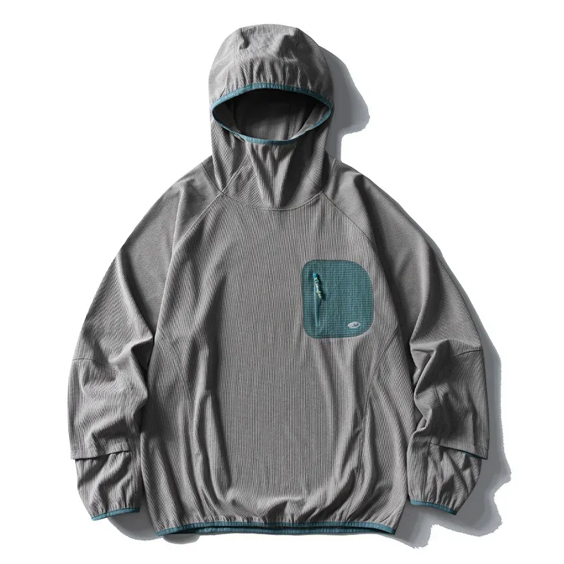 Outdoor Sport Hoodies Men Women Lightweight Fleece Long Sleeve Breathable Pullovers Hooded Sweatshirt Unisex Track T Shirts Tops — image 11