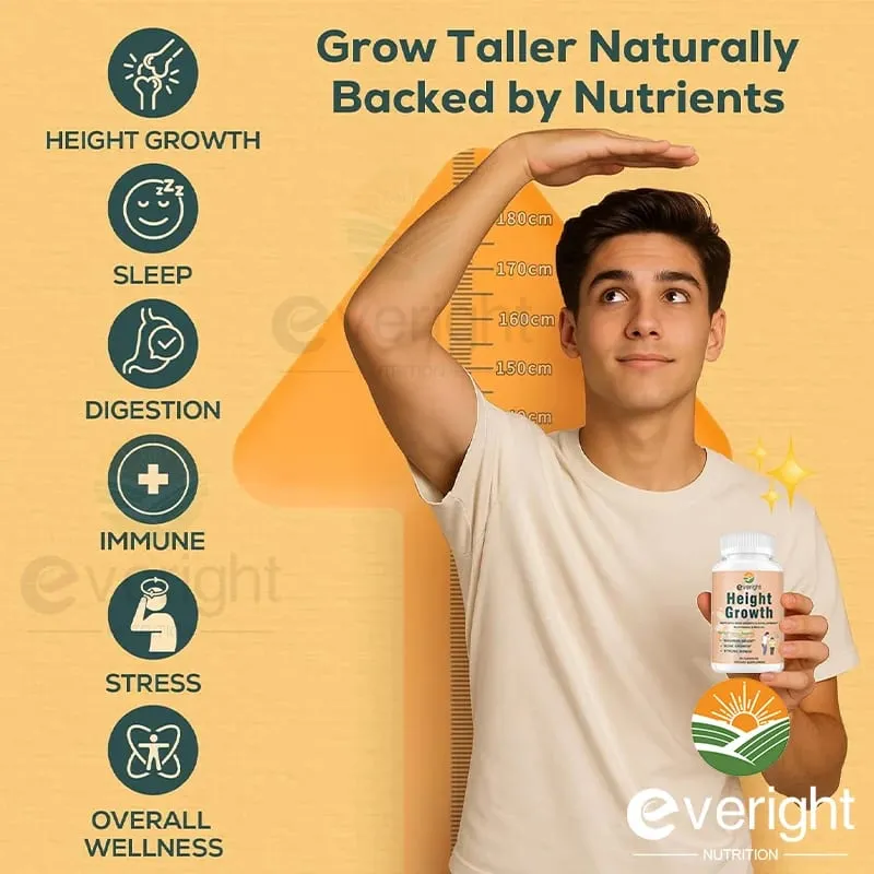 Bone Strength Supplement - for Natural Height Growth Adult and Kids - High Absorption - Calcium Magnesium Zinc Multivitamins — image 2