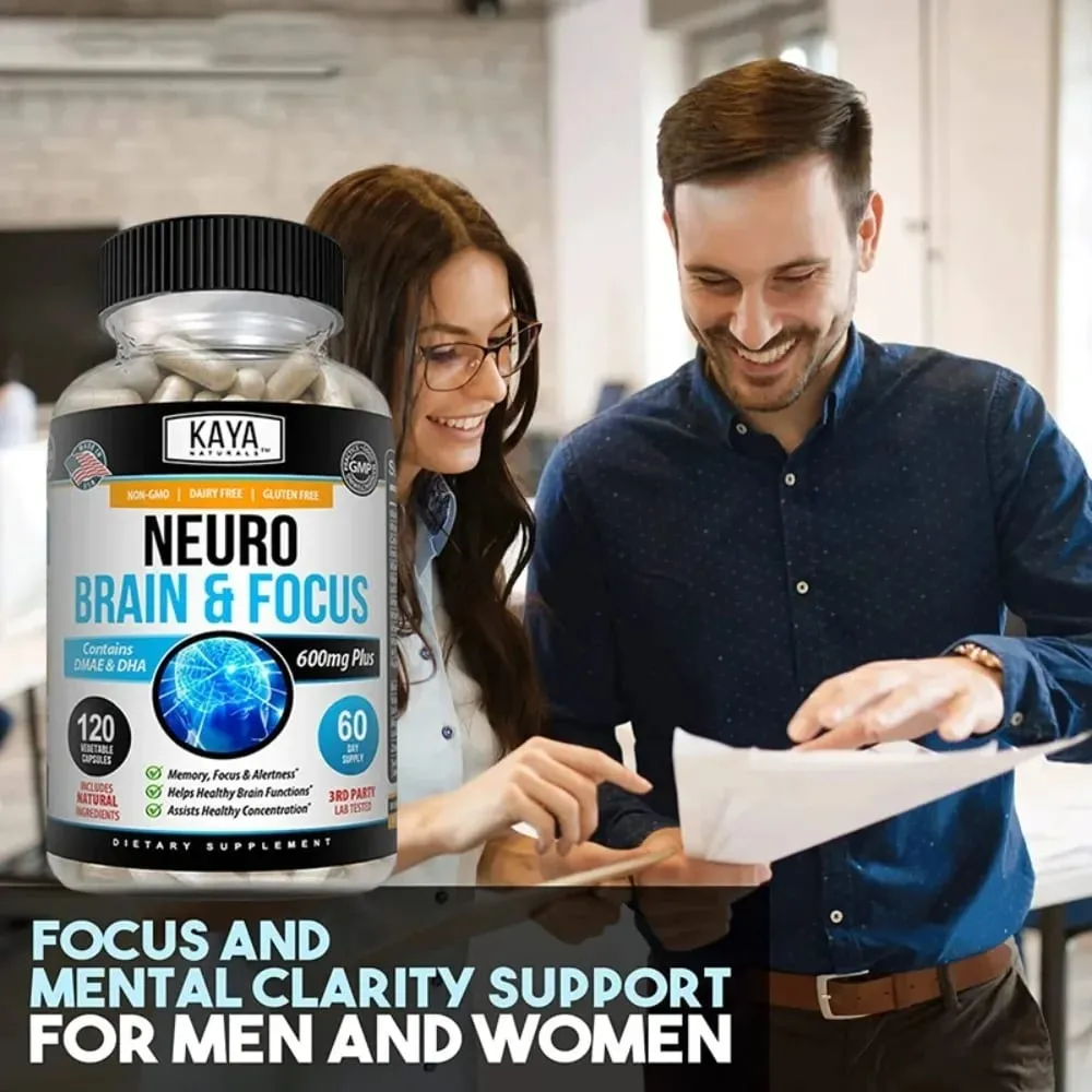 Neuro Brain for Memory & Focus - Nootropic Brain Support Supplement Focus & Concentration & Cognitive Function