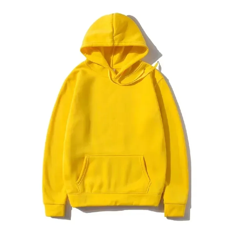 Men's and Women's Solid Color Pocket Hoodies Sports Fitness Sweatshirts Fashionable Casual Pullovers Multi Color — image 8