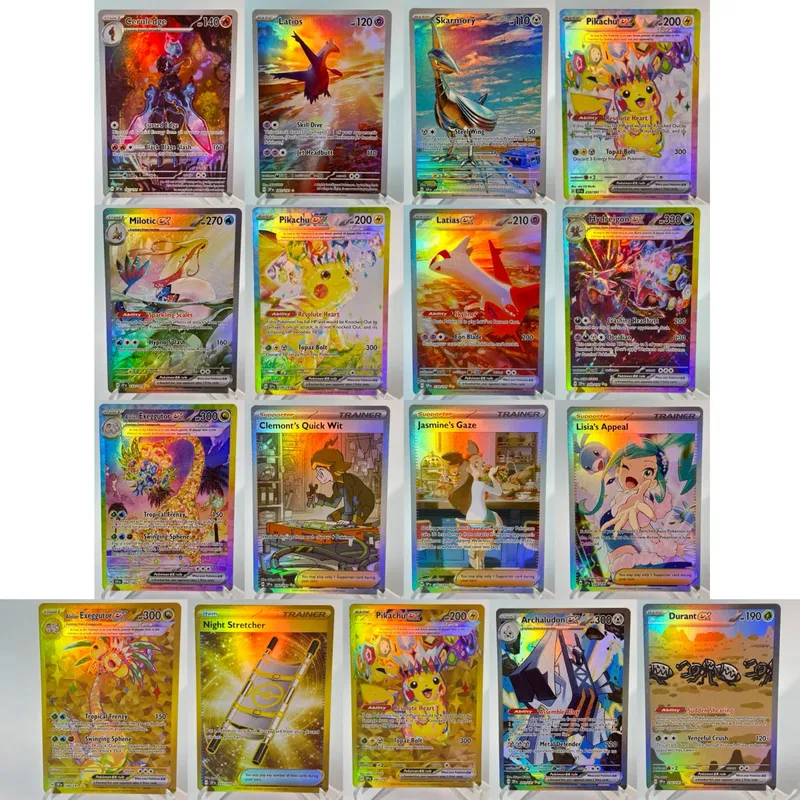 Base Set Surging Sparks PKM Cards PTCG123 BUNDLE GX Rainbow Holographic Ex GX Rare Collection Battle Toys Gifts for Hobbies — image 4