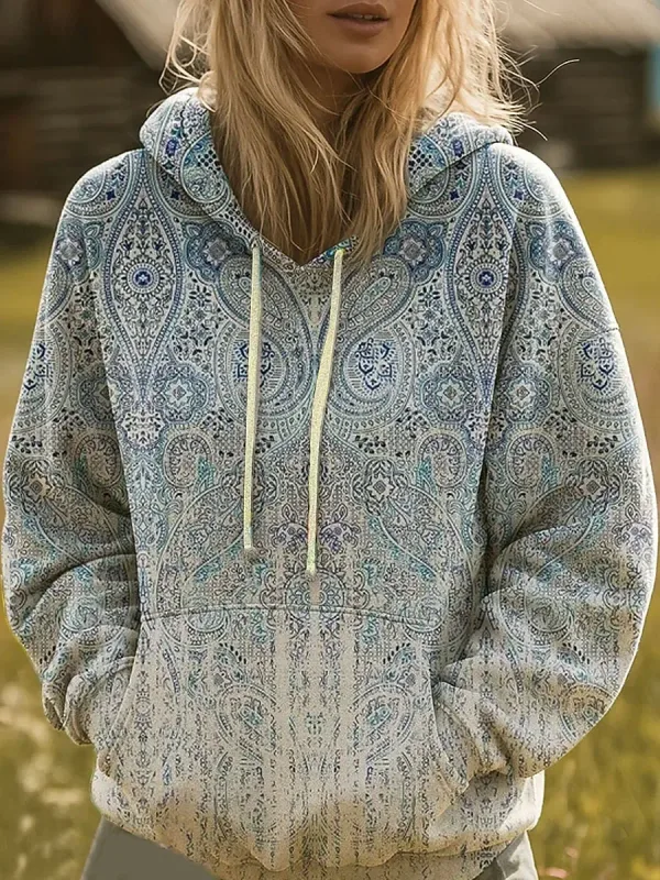 Women's Hooded Hoodies 3D Print Graphic Rainbow Casual Boho Casual Sweatshirts Pullovers Streetwear Women's Clothing Fall Winter — image 3