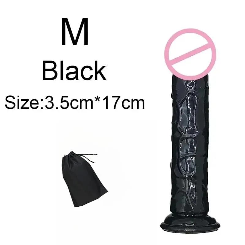 Super Cheap 6 Sizes Realistic Soft Jelly Dildo Butt Plug Anal Plugs Adult Sex Toy for Women and Men Vaginal and Anal Masturbator — image 8