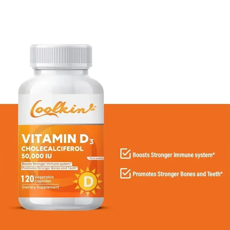 Hochwirksames Vitamin D3 50.000 IE – 120 vegetarische Kapseln – Glutenfreies, gentechnikfreies Vitamin-D-Ergänzungsmittel — image 4