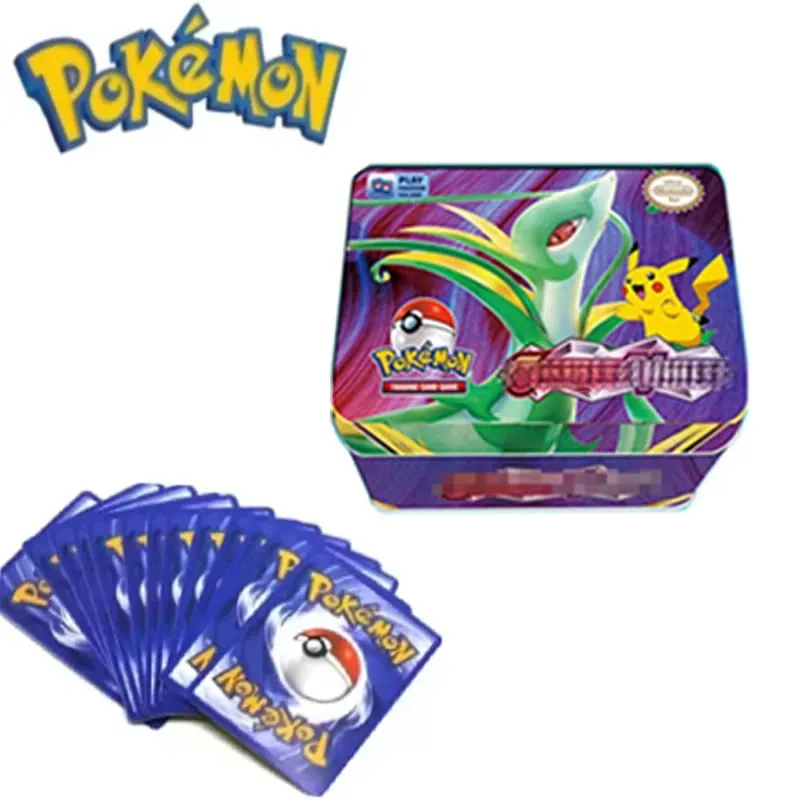 *NEW SALE 42pcs/set Pokémon Iron Metal Box Battle Toys Lost Box with Game Anime Cards!! — image 5