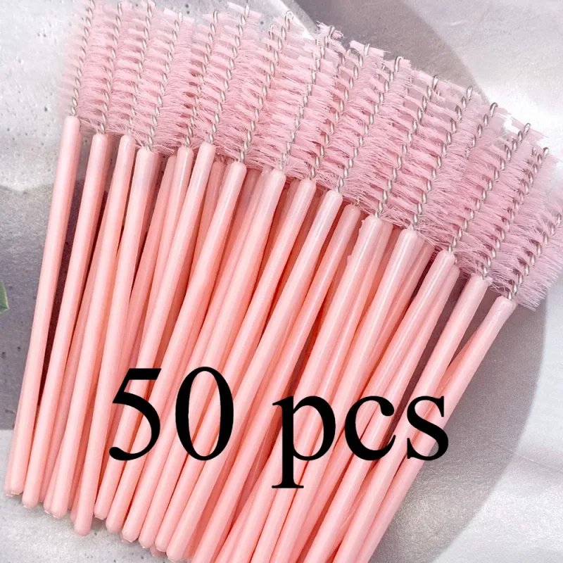 Zanse 50/500 قطعة فرش رموش الحواجب رمش Spoolies عصي الماسكارا قضيب لتمديد رمش ماكياج أداة
