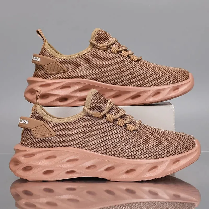 Four Seasons Men's Outdoor Sports Running Mesh Shoes Thick Sole Breathable Casual Walking Lightweight Sneakers Size 37-47 — image 4