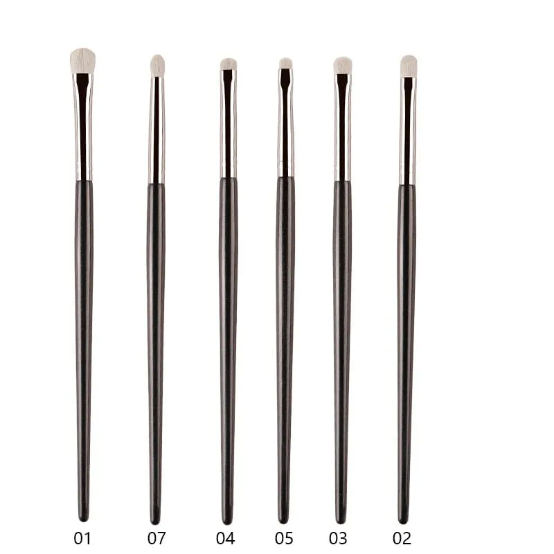 1ks White Pony Hair štětce na make-up na oční stíny Small Smudge Precision Crease Detail Bevel Eye Shadow Make up brush Liner Lip