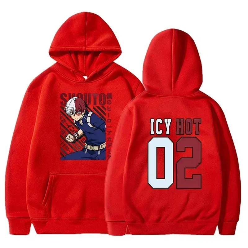 New Todoroki Shoto Print Anime Hoodie Fashion Women Men Casual Tops Autumn And Winter Sweatshirts Long Sleeve Harajuku Pullover — image 7