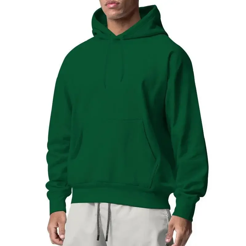 2026 New Men's Fashion Harajuku Hooded Sweatshirts Casual All-match Pullovers Male Streetwear Autumn Winter Fleece Warm Hoodies — image 14