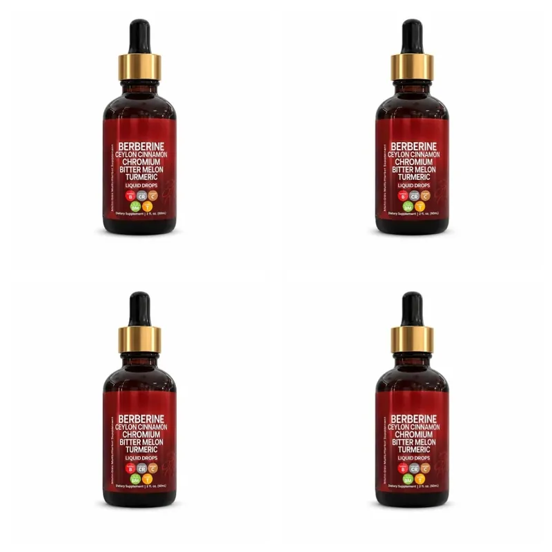 Berberine Liquid Drops Ceylon Cinnamon Chromium Bitter Melon & Turmeric Extract Multi-Ingredient Metabolic Support 60 ML — image 10