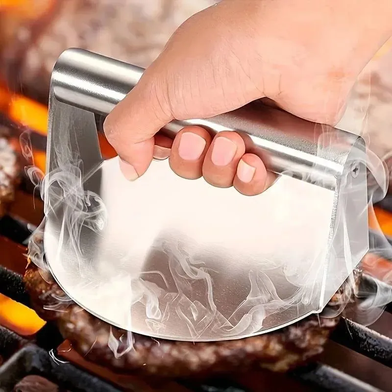 New Stainless Steel Smash Burger Press | Heavy Duty Patty Maker & Smasher Mold for BBQ Grilling Kitchen (Non-Stick) — image 4