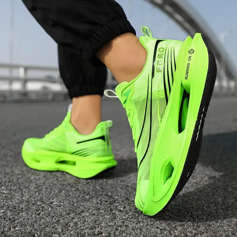 2026 Men Sports Running Shoes Marathon Breathable Light Comfortable Women Athletic Sneakers Carbon Board Trend Athletic Sneakers — image 6