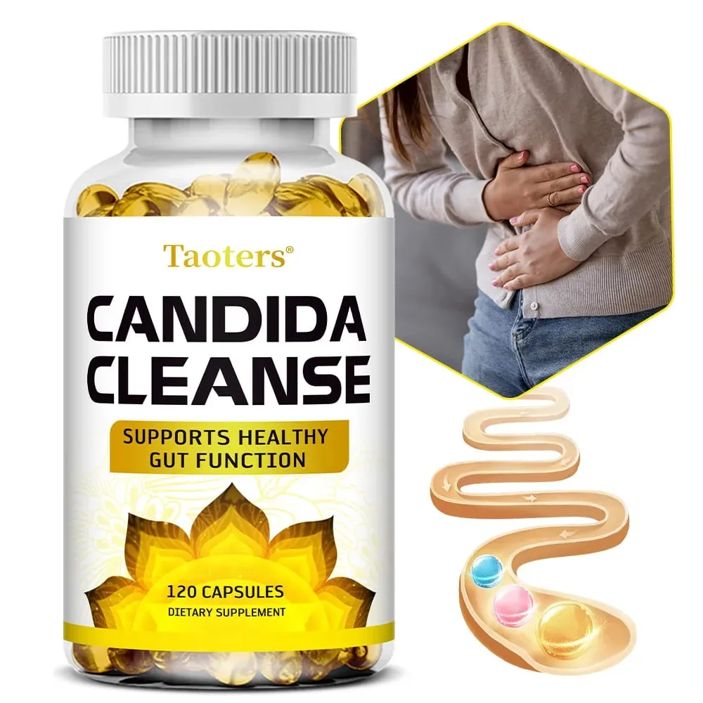 Candida Cleanse - Detoksifikasi Pembersihan Hati Menyokong Kesihatan Usus Pembersihan Usus Meningkatkan Tenaga 120 Kapsul — image 1