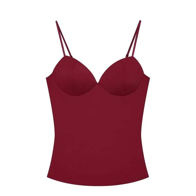 Sexy Corset Top Women Backless Bra Crop Top Woman Tanks & Camis Slip Tops for Women Sleeveless Bustier Tops Women Camisole — image 12