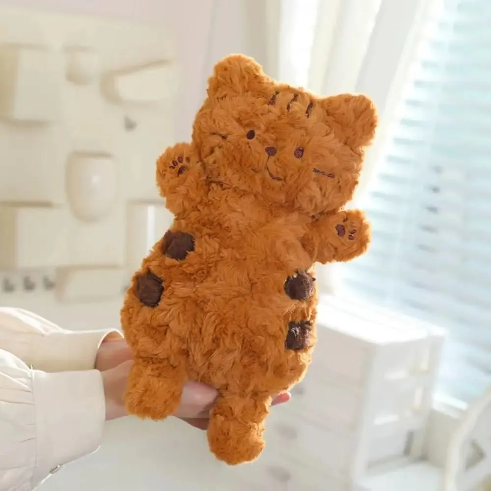 Cute Big Eyes Cat Plush Toy Soft Lifelike Kitten Simulation Black Cat Plush Doll 22cm Lovely Brown Cat Plush Doll Birthday Gift