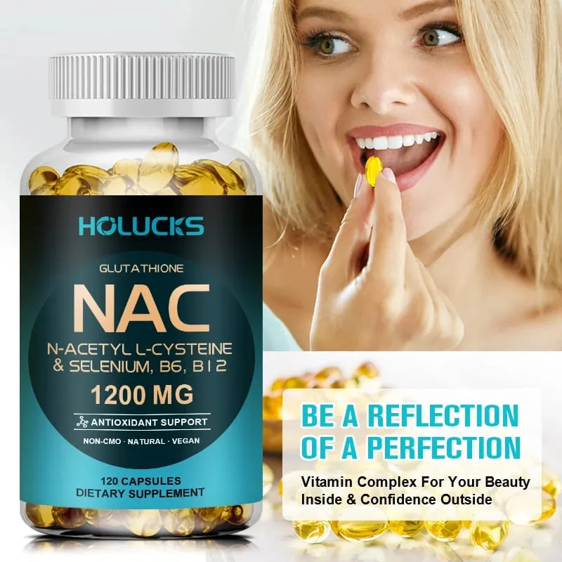 NAC kapszula 1200 mg - Támogatja a bőr egészségét Sejtenergia Antioxidáns Méregtelenítés Erősíti az Immunitást Javítja az emésztést