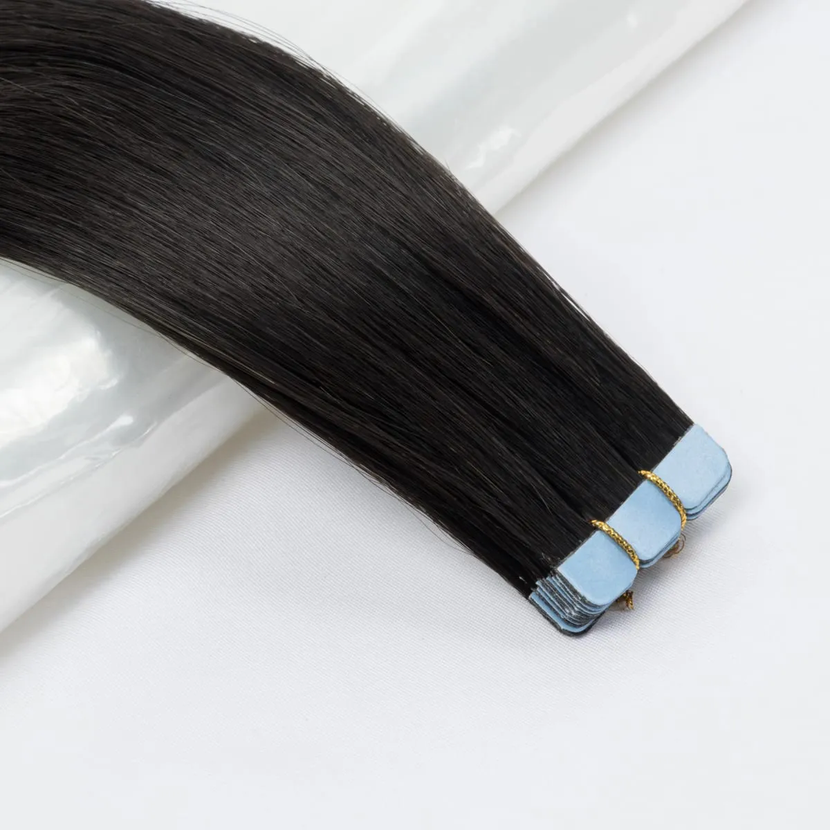 Human Hair Mini Tape In Extensions Skin Weft Machine Remy Natural Tape In 10pcs For Side Tape On Hair 12-24 Inch