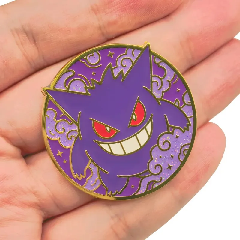Pokemon Hard Enamel Pins Elf Anime Cartoon Lapel Pins for Backpacks Clothes Gengar Badges Cute Brooch Jewelry Gifts for Friends