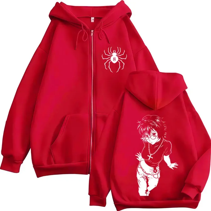 Anime Hunter X Hunter Shizuku Phantom Troupe Zipper Hoodies Men's Women Clothing Casual Zip Up Hooded Sweatshirts Jackets Coat — image 9