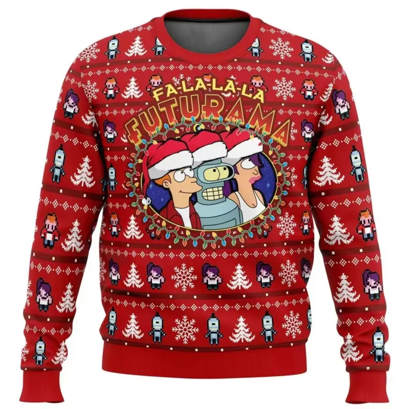 New 2026 Merry Christmas Santa Claus 3D Printed Christmas Sweater Holiday Merry Christmas Autumn Round Neck Pullovers Sweatshirt — image 6